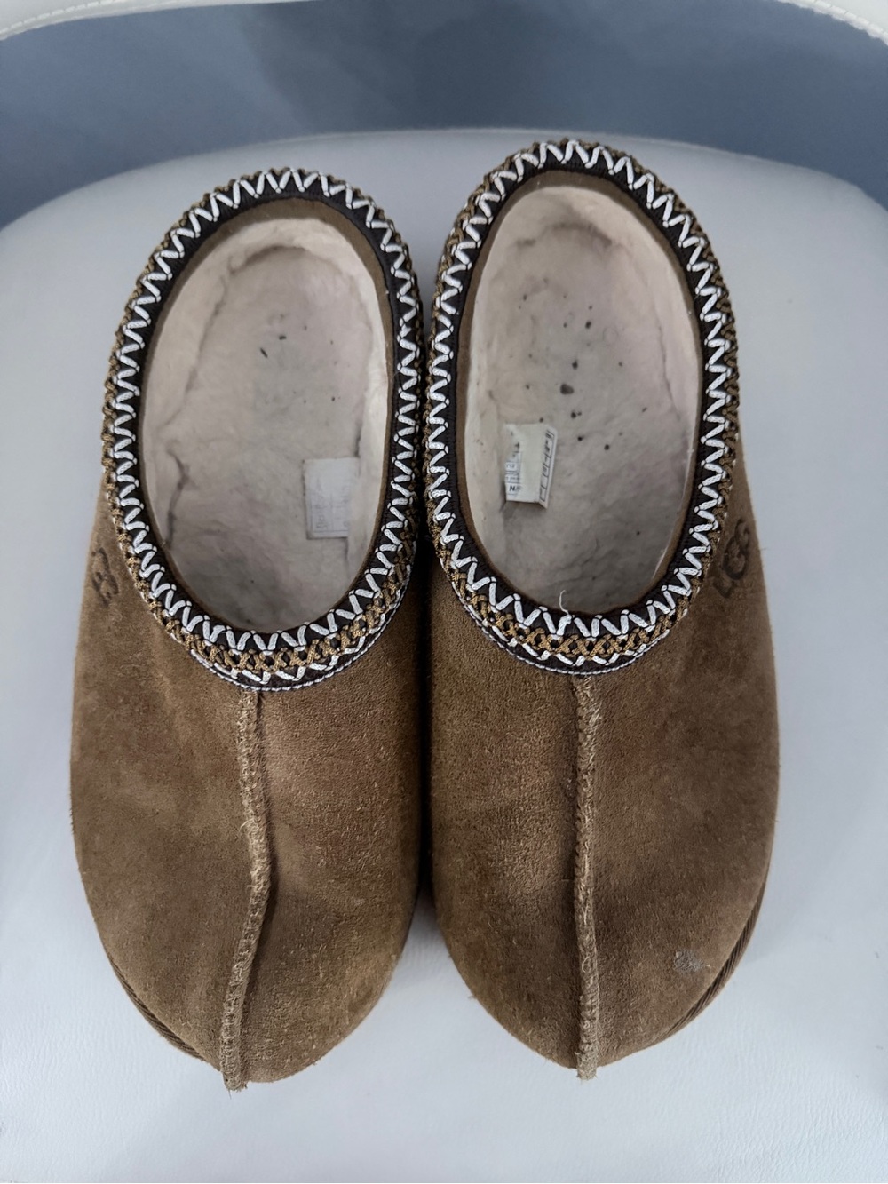 UGG Brown Suede Cozy Slippers